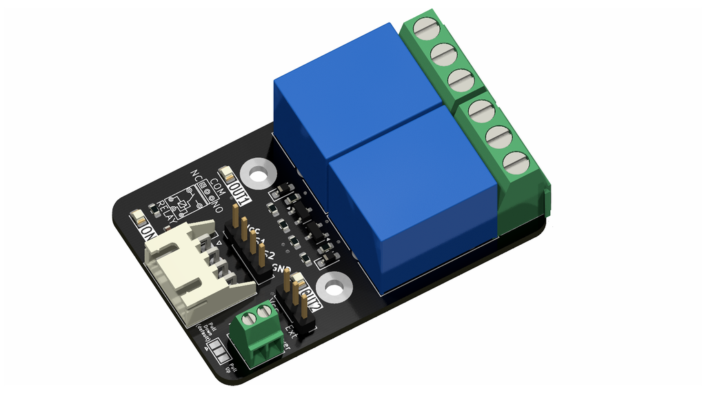 MentorBit módulo relé 2 canales
