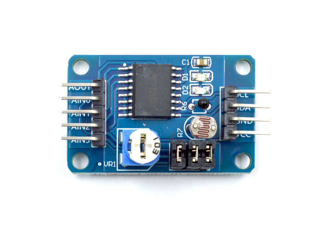 Módulo conversor Analógico-Digital y Digital-Analógico I2C de 8 bits