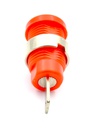 Conector banana 4mm hembra rojo