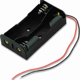 [00010597] Portapilas 2x18650 con conector DC